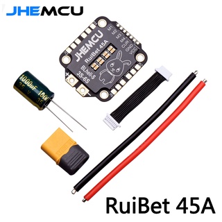 Jhemcu RuiBet 45A BLHELI_S Dshot600 4in1 ESC 30X30 มม. สําหรับตัวควบคุมการบิน FPV DIY