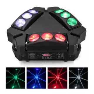 Stage light laser light disco ไฟสไปรเดอร์ 9 ตา ไฟเวที ไฟผับ