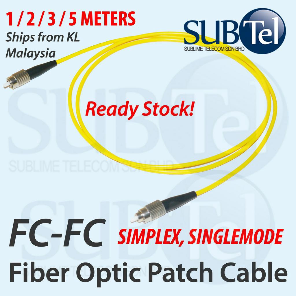 Fc-fc SMF Simplex Single Mode Fiber Optic Patch Cord Cable 9/125 SM LAN จัมเปอร์ UPC 10G FC/FC Singl