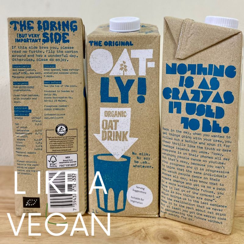 พร้อมส่ง!!! นมโอ๊ต Oatly Oat Milk Organic ทำจากโอ๊ตออแกนิก แคลน้อย มีวิตามิน B และ E สูง นำเข้าจากสว