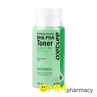 OXECURE BHA PHA TONER 150ML.อ๊อกซีเคียว แบลคเฮด เคลียร์ลิ่ง บีเอชเอ พีเอชเอ โทนเนอร์ 150มล.