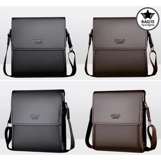 กระเป๋าสะพายข้าง POLO ของแท้ 100% ไซต์ใหญ่ ใช้ไปทำงาน ดูมีระดับ ใส่หนังสือ ใส่ iPad ได้