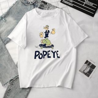 พร้อมส่ง เสื้อ popeye ผ้านุ่ม