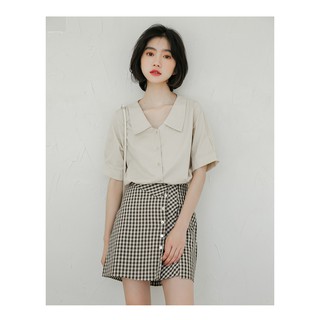 เสื้อคอบัวแขนสั้น minimal