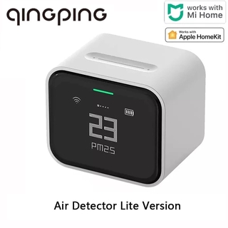 Qingping Air Detector Lite Retina Touch IPS Screen Mobile Touch Operation Mi Home PM2.5 Air Monitor Supports for Apple HomeKit