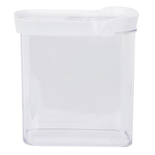 กล่องอาหารเหลี่ยมฝาสไลด์ LOC-TITE 1.6 ลิตร สีขาว  FOOD CONTAINER SLIDE LOC-TITE 1.6L WHITE