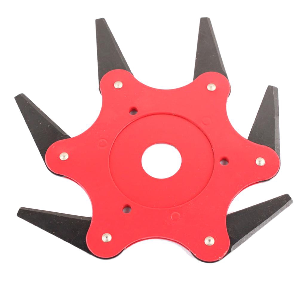 6 Steel Outdoor Trimmer Head Blades Razors Lawn Mower Grass Weed Cutter Bn25 8tbl2__pjf ThaiPick