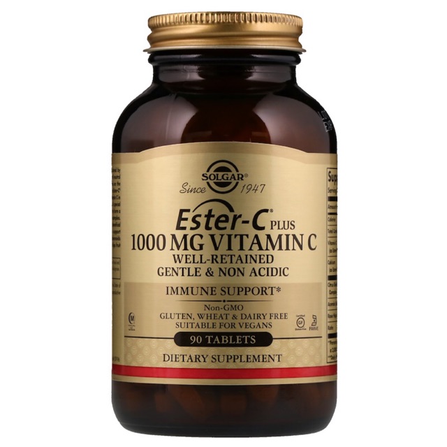 🌈พร้อมส่ง❤️Solgar Ester-C® Plus Vitamin C 1,000mg ของแท้ 100%✨