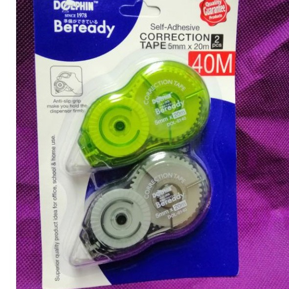 Dolphin DOL-8140-2s Correction Tape 5mm x 20m x (2 Unit) ต่อการ์ด
