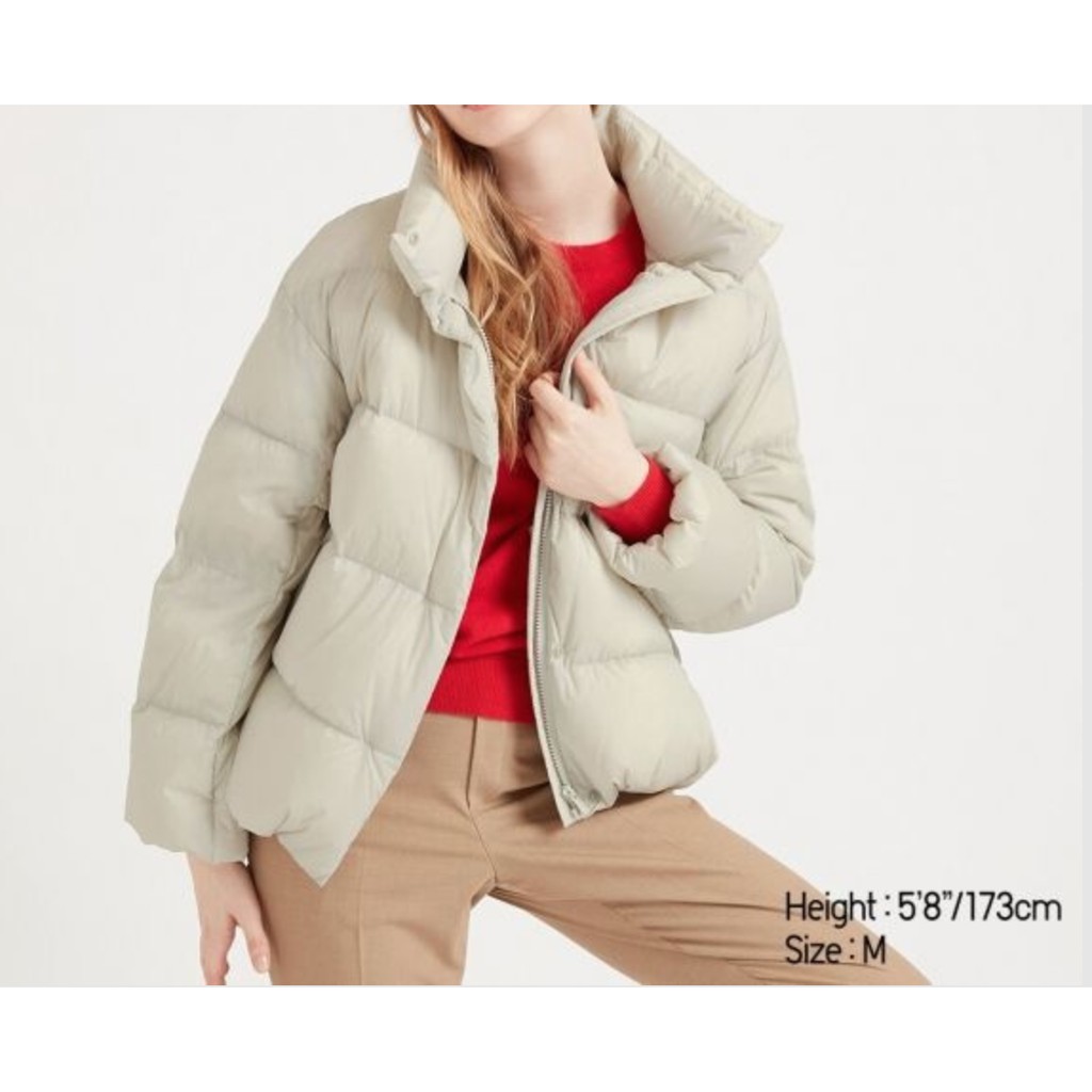 Uniqlo Ultra Light Down Cocoon Jacket สี light grey