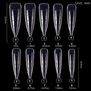 Nail Art Nail Mold Crystal Extension Paperless Retaining Rapid Phototherapy Extension Nail Tablets 60/100 เม็ด Pack