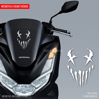 สติกเกอร์ติดหมวกกันน็อครถจักรยานยนต์ Ghost Claw pcx nmax Moslem beat xmax