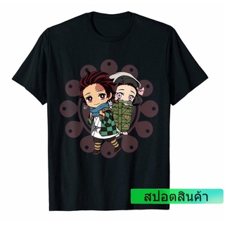 มาใหม่ เสื้อยืด ลายอนิเมะ Demon Slayer Kamado Siblings Tanjirou And Nezuko ราคาถูก