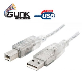 สายปริ้นเตอร์ CABLE USB PRINTER AM/BM V2.0 V3.0 HIGH SPEED GLINK *เก็บเงินปลายทางได้