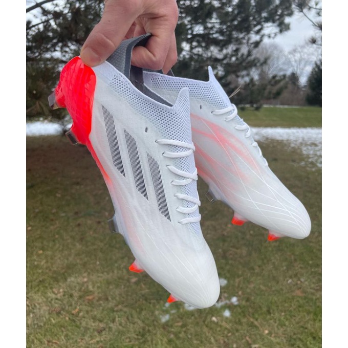 รองเท้าฟุตบอล Adidas Speedflow 1 สีขาวสีแดง FG