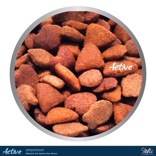 Silver(ซิลเวอร์) Active อาหารแมวแบบเม็ด รสปลาทูและข้าวหอมมะลิ สำหรับแมวอายุ 1 ปีขึ้นไป ขนาด 20kg