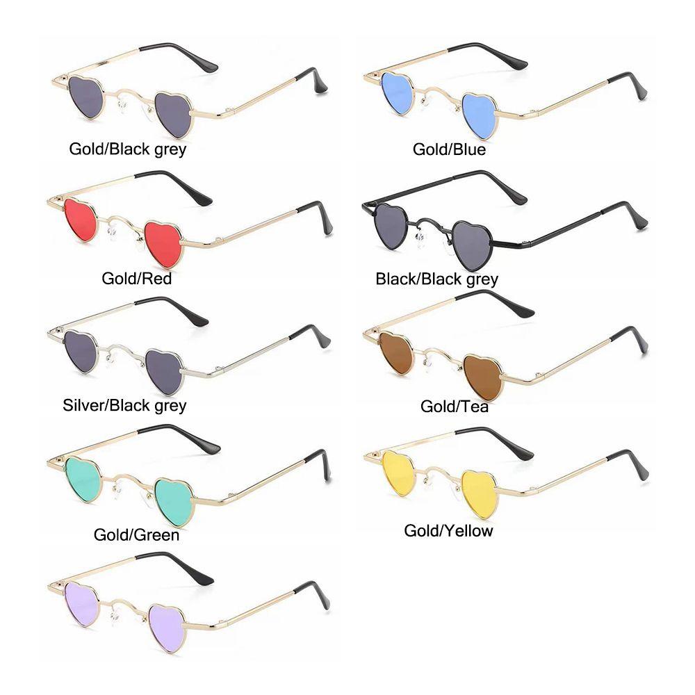 Susth แว่นตากันแดด กรอบโลหะ รูปหัวใจ สีแคนดี้ สไตล์ฮิปฮอป ย้อนยุค ราคา ถูกที่สุด ดีลบีเคเค แกลเลอรีภาพที่ 2
