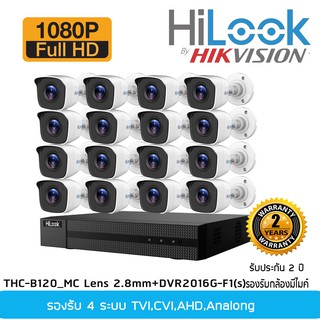 ชุด 16  Hilook B120MC lens 2.8mm (16ตัว)+2016G-F1(s)