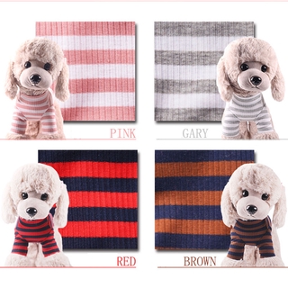 Autumn and Winter Two-legged Pet Clothes Couple Pet Clothes Home Wear Pajamas Air-conditioning Clothes Striped Three-color Optional