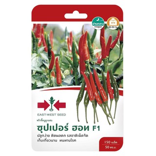 พริกขี้หนูลูกผสม F1 ซุปเปอร์ฮอท ศรแดง HYBRID BIRD EYE CHILI SEED F1 SORNDAENG SUPER HOT