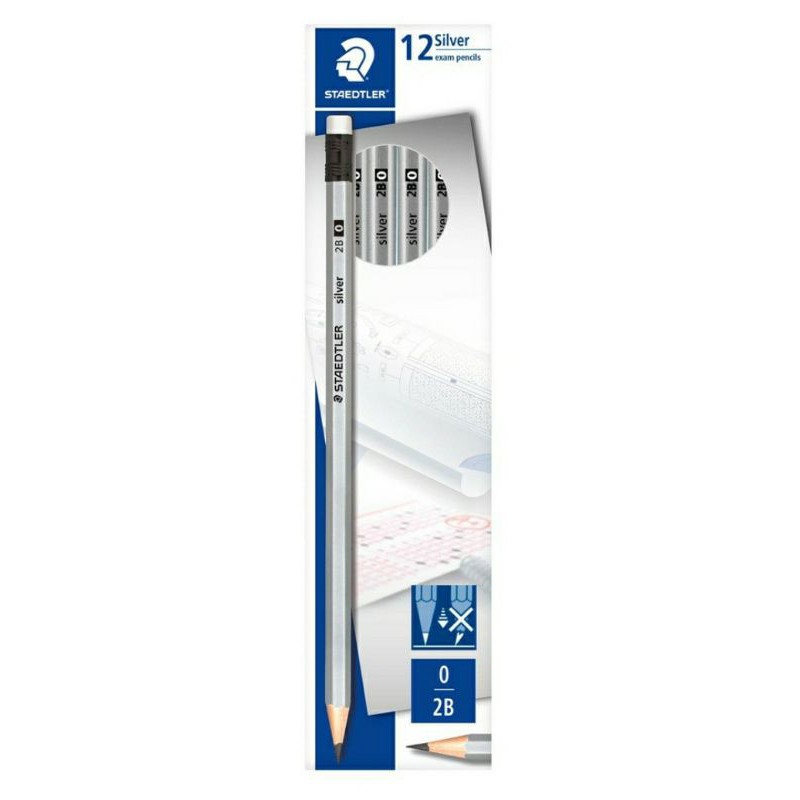 ดินสอไม้ STAEDTLER #13246T Silver 2B