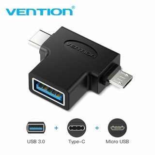 Vention Type C USB Adapter USB 3.0 OTG 2 In 1 Micro OTG Converter For Xiaomi One Plus(CDIB0)