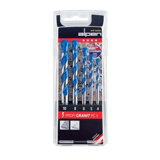 Alpen ดอกสว่านหินแกรนิตทังสเตนคาร์ไบด์ ชุด 5 ชิ้น, PROFI GRANIT PG5 SET DIN ISO 5468 5pcs.