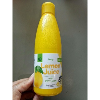 ( พร้อมส่ง )Woolworths Lemon Juice น้ำ เลมอน 99.9% วูลเวิร์ธ 250 มล.