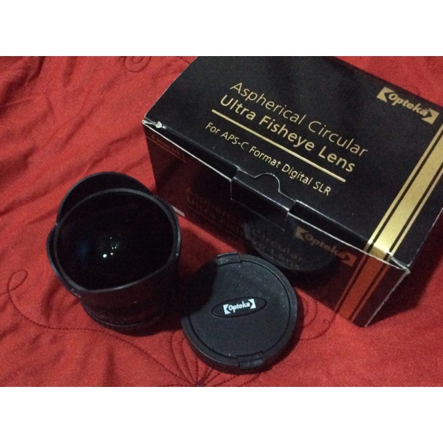 ขาย Lens Opteka Fish-Eye 6.5mm f3.5 เม้าท์ Canon EOS มีกล่อง มีตัวเลนส์ ...