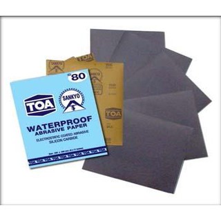 แหล่งขายและราคากระดาษทรายน้ำ กระดาษทราย กระดาษทรายTOA สินค้าคุณภาพ ถูกและดี เบอร์ 80-2000 กระดาษทรายขัด กระดาษทรายขัดเหล็กอาจถูกใจคุณ