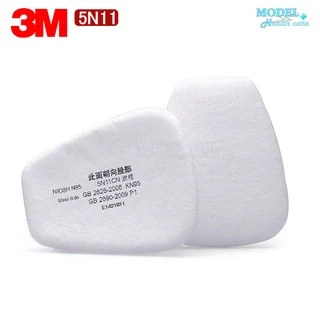 3M 5N11 [1 กล่อง 10 ชิ้น] แผ่นกรอง สำหรับหน้ากากกันสารเคมี ฝุ่นละออง ของแท้ 100% มาตรฐาน N95