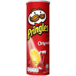 pringles potato chip original 107g. พริงเกิลส์ มันฝรั่งแผ่นทอดกรอบรสดั้งเดิม 107 กรัม