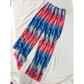 Tie dye Pleated pants (กางเกงพลีทพิมพ์ลาย)