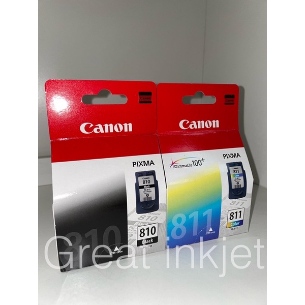 ‼️พร้อมส่ง810 811‼️ตลับหมึก Canon PG 810(black)&CL811(color) ของแท้100% บรรจุกล่อง