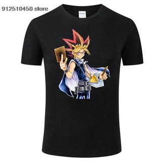 เสื้อผ้าผช【Sportwear】เสื้อยืดคอกลม แขนสั้น ผ้าฝ้าย 100% พิมพ์ลายการ์ตูนอนิเมะ Yu Gi Oh Game H127 LHZYS-5XL