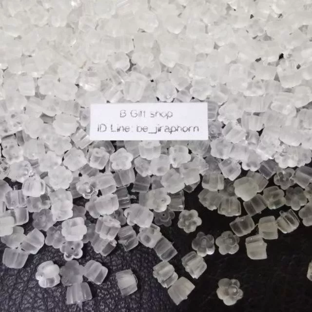 จุกยางปิดต่างหู ลายดอกไม้ 100ชิ้น10บาท