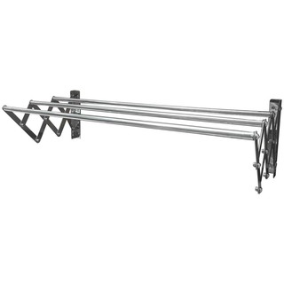 ราวติดผนังสเตนเลสรุ่นตรง 3 เส้น PLIM 100 ซม.WALL RACK STAINLESS 3 RAILS 100CM PLIM