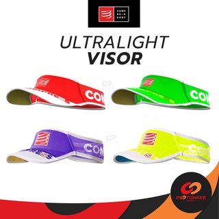 Pootonkee Sports COMPRESSPORT Ultralight Visor (Free Size) หมวกเปิดศรีษะ หมวกน้ำหนักเบา ระบายอากาศดี เนื้อผ้าไม่อมเหงื่อ