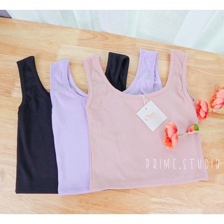 BASIC TANK TOP ✨เสื้อกล้ามผ้าร่องเกาหลีสุดคราสสิค ✨ chanok