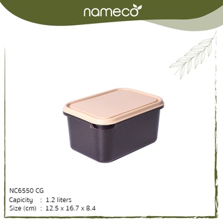 Nameco กล่องเก็บของ รุ่น NC6550CG Eco Friendly วัสดุผสมกากกาแฟรักษ์โลก พลาสติกย่อยสลายได้ เป็นมิตรต่อสิ่งแวดล้อม