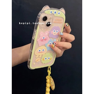 เคสโทรศัพท์มือถือ ซิลิโคน ใส กันกระแทก ลายการ์ตูนมอนสเตอร์น่ารัก สไตล์เกาหลี สําหรับ Iphone 13 12promax 13pro 11 X XR Xsmax