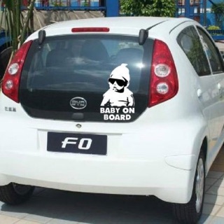 สติกเกอร์ติดรถ Funny Sticker Baby on Board