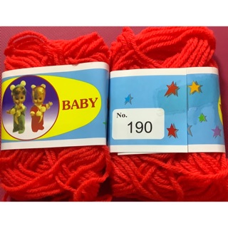 ไหมพรมเส้นเล็ก VSC Baby ขนาด 4 Ply สีต่างๆ