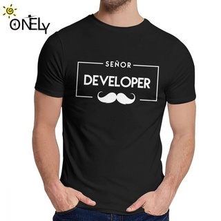 เสื้อยืด พิมพ์ลาย Developenor สไตล์ฮิปสเตอร์ สําหรับผู้ชาย