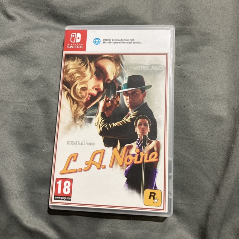 แผ่นเกม Nintendo Switch: LA Noire (L.A. Noire) เกมแนวสืบสวนสอบสวน นักสืบ (มือสอง)