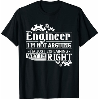 [COD]เสื้อยืดลําลอง แขนสั้น คอกลม พิมพ์ลายอนิเมะ IM Not Arguing IM Just Explaining Why IM Right Engineer สําหรับผู้ชา