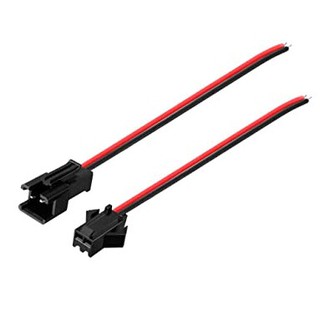 (1ชุด/4ชิ้น) ชุดสายไฟพร้อมขั้ว SM / 2 pin SM DC connector plug