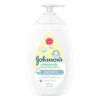 Johnsons Cottontouch Face &amp; Body Lotion จอห์นสัน เบบี้ คอตตอนทัช เฟซ แอนด์ บอดี้ โลชั่น 500 มล.