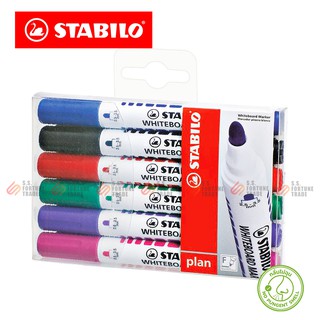 ปากกาไวท์บอร์ด Stabilo รุ่น Plan 641 ชุด6สี