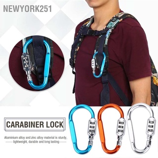 Newyork251 พวงกุญแจคาราบิเนอร์ล็อคกระเป๋าเดินทาง 3 สี